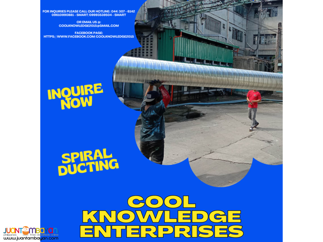 - SPIRAL DUCTING - SUPPLY AND INSTALLATION -- BULACAN 