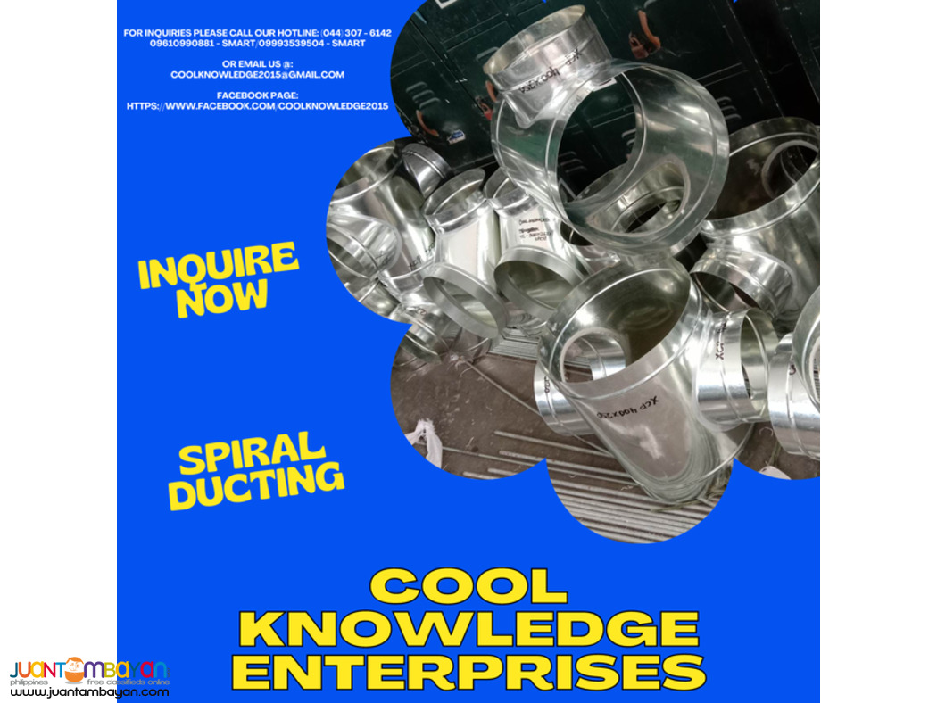 - SPIRAL DUCTING - SUPPLY AND INSTALLATION -- BULACAN 