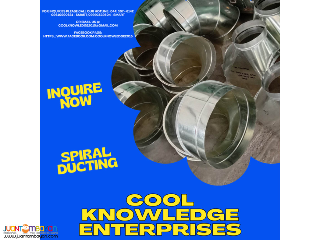 - SPIRAL DUCTING - SUPPLY AND INSTALLATION -- BULACAN 