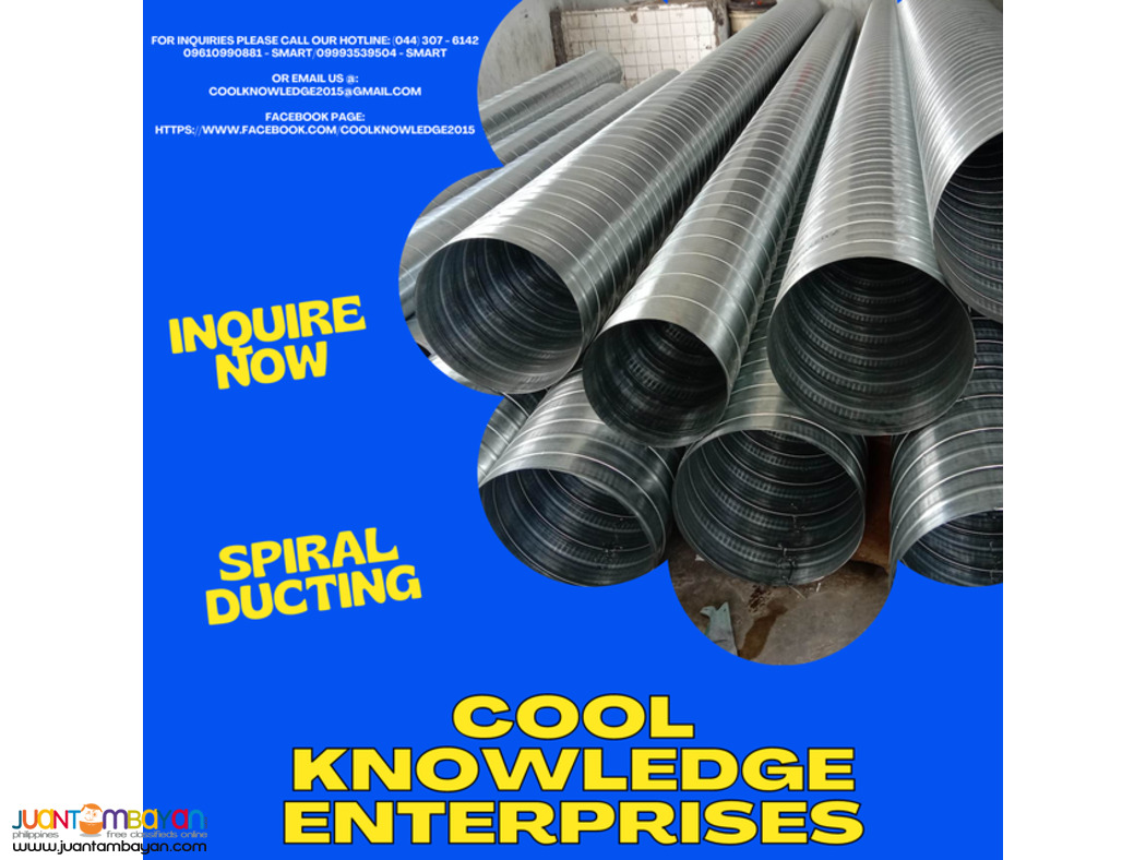 - SPIRAL DUCTING - SUPPLY AND INSTALLATION -- BULACAN 
