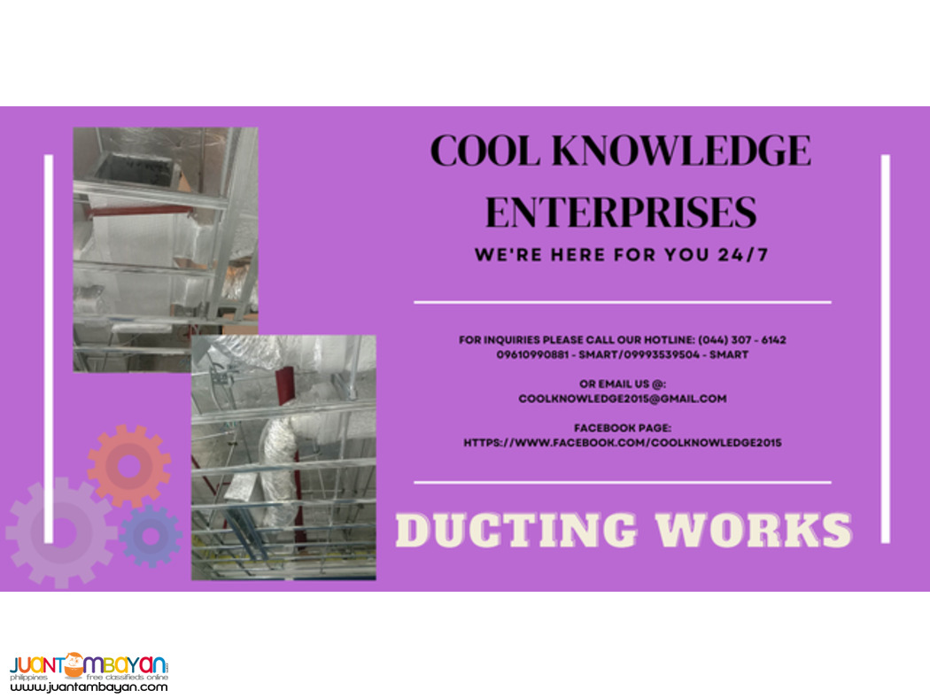 installation - supply - fabricate -- ducting works