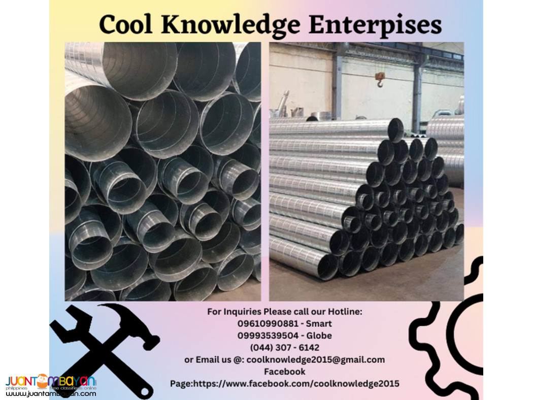 spiral duct -- supply and installation , services 