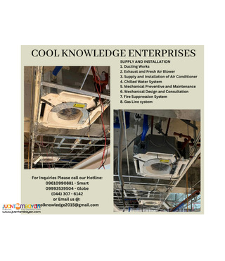 we supply and install,services of chilled water system