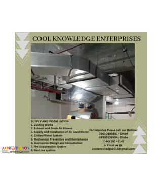 we supply,service,install of ducting works -- bulacan