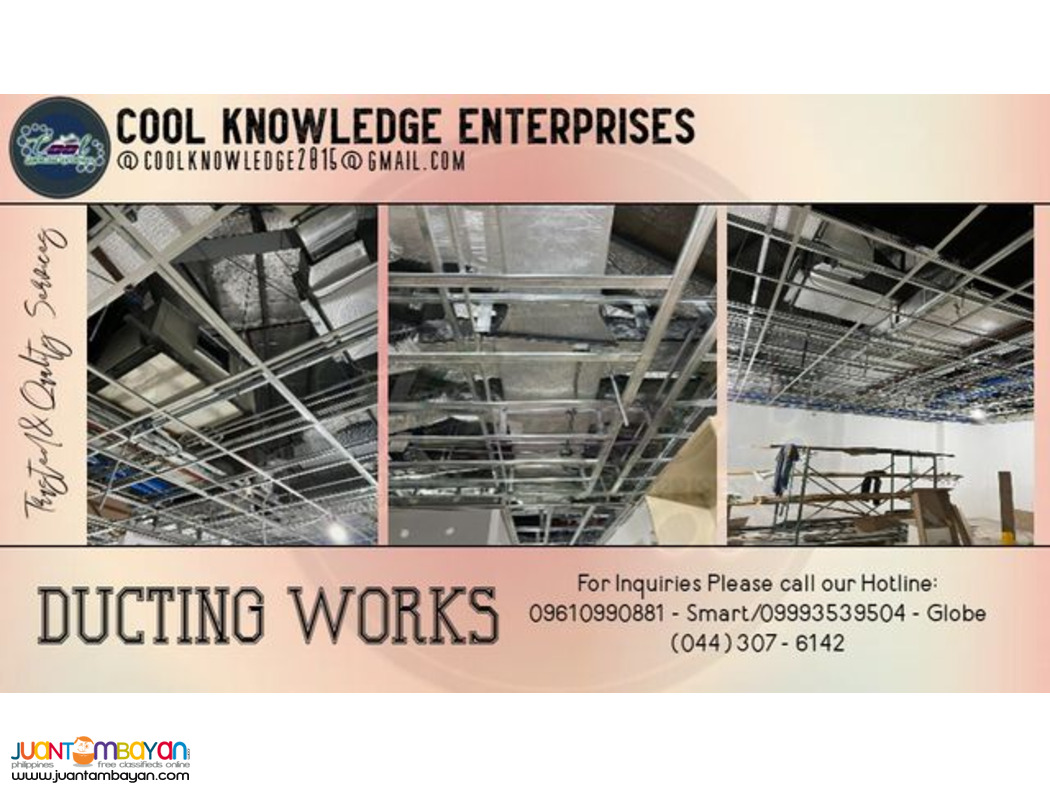 ducting works [ caingin meycauayan ] supply and installation