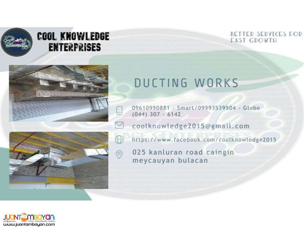 fabricate.supply.installation and services of ducting works