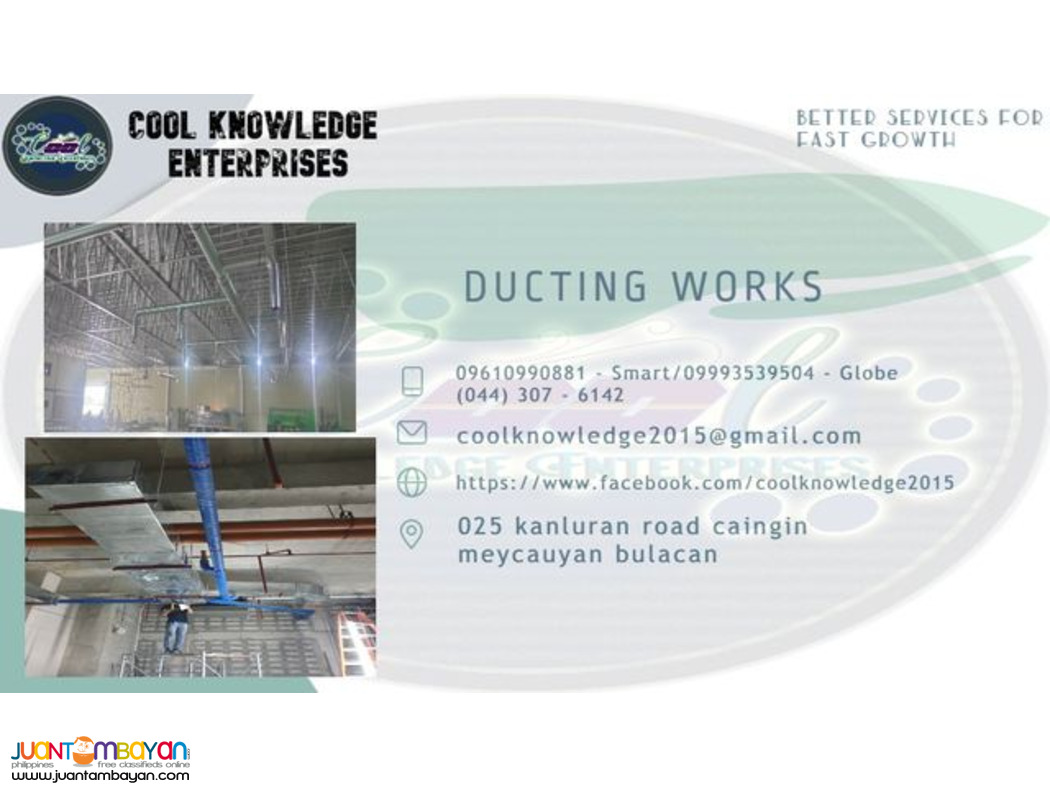 fabricate.supply.installation and services of ducting works