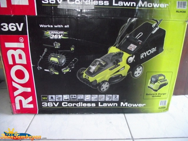 lawnmower 36v ryobi brandnew