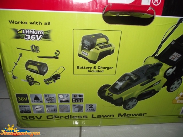 lawnmower 36v ryobi brandnew