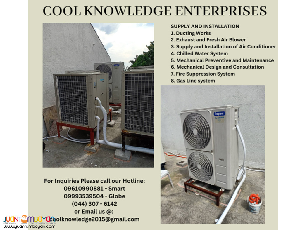 SUPPLY AND INSTALLATION OF CHILLED WATER SYSTEM -- BULACAN