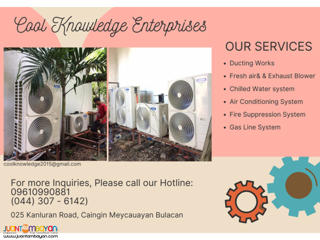 ducting works = services,supply & install =