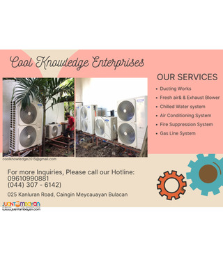 ducting works = services,supply & install =