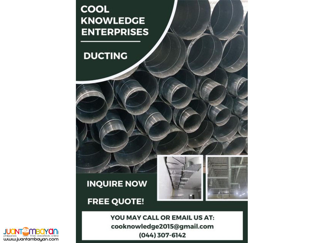 Ducting Services, Exhaust and fresh Air