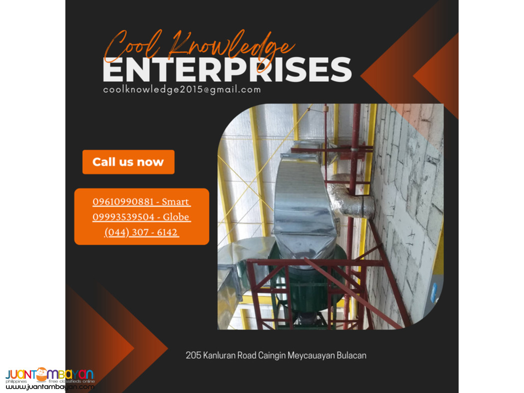 WE FABRICATE,SERVICES AND INSTALL OF DUCTING WORKS