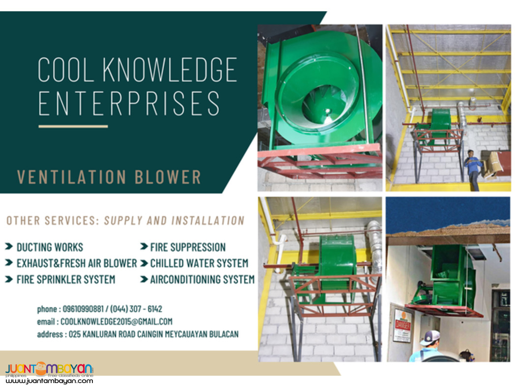 SUPPLY AND INSTALL OF CENTRIFUGAL BLOWER SYSTEM