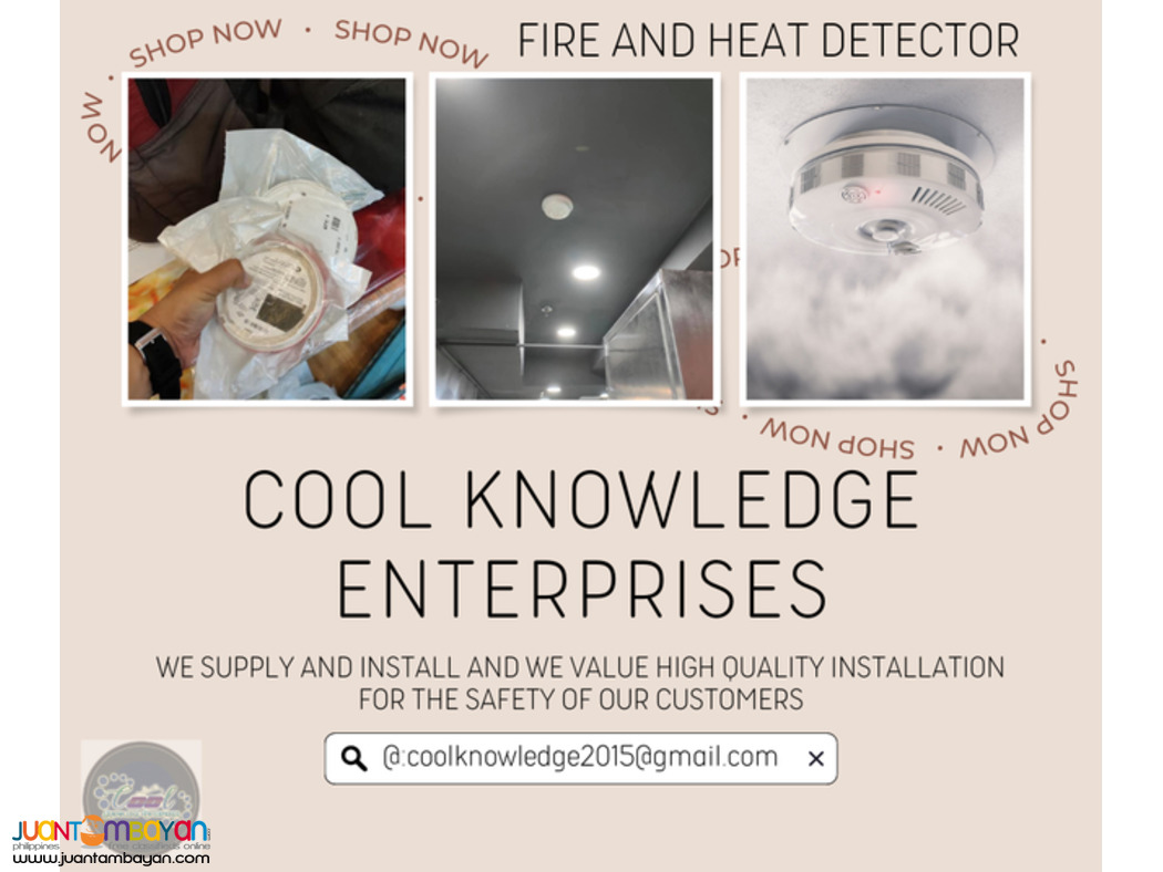 FIRE & HEAT DETECTOR  we supply and install 