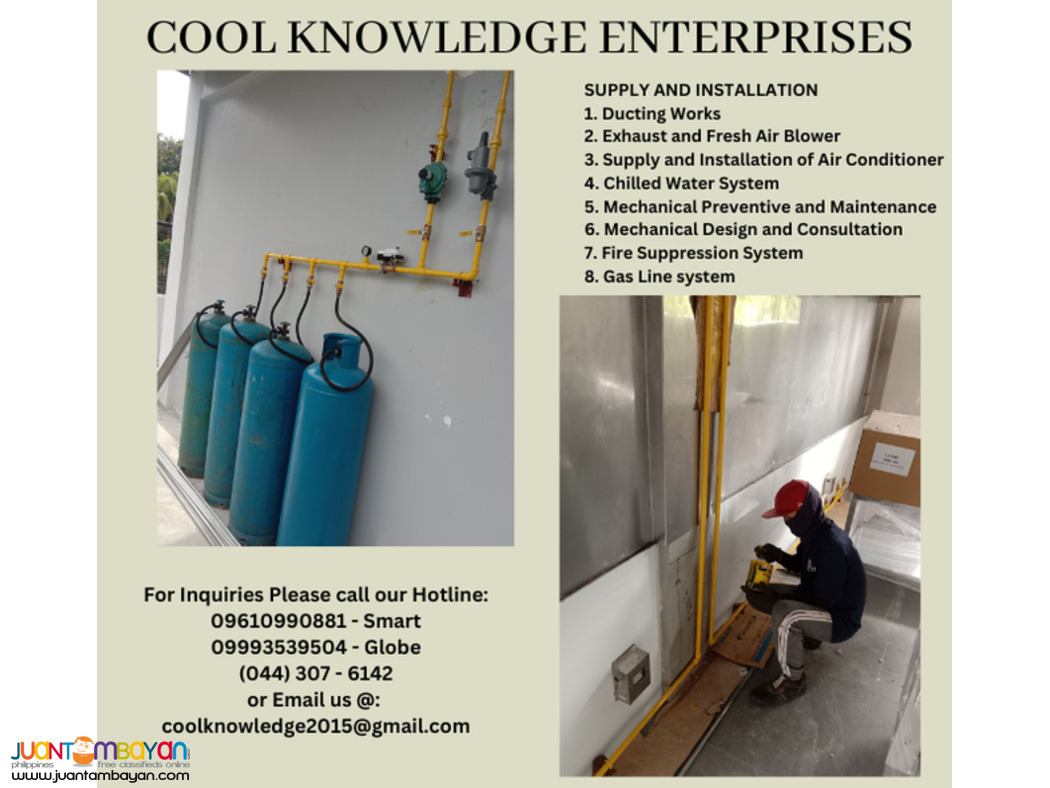 GAS LINE SYSTEM -- SUPPLY AND INSTALLATION [ MEYC.]