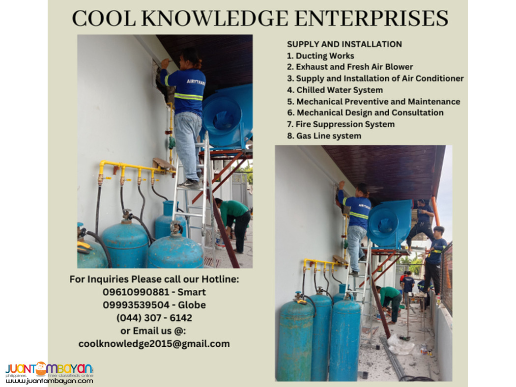 GAS LINE SYSTEM -- SUPPLY AND INSTALLATION [ MEYC.]