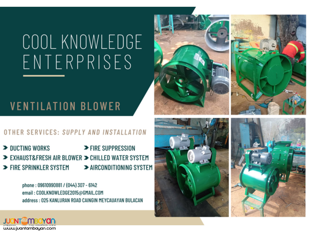 FRESH AIR BLOWER SYSTEM -- BULACAN -- SUPPLY AND INSTALLATION