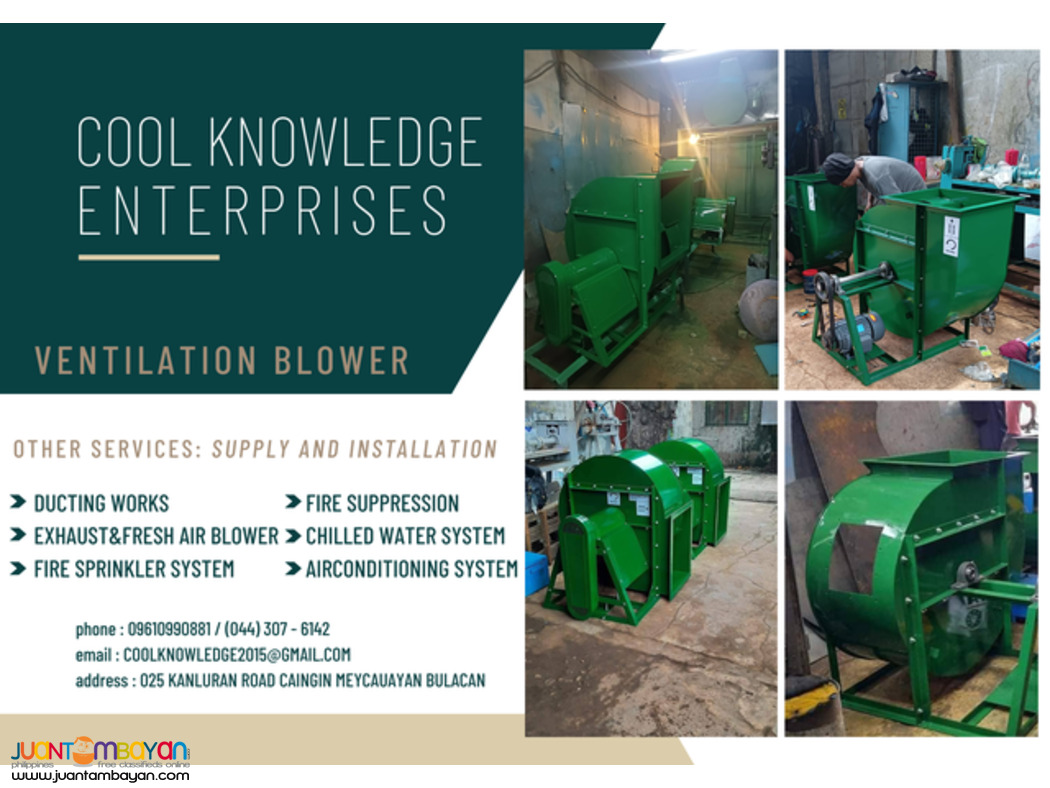 FRESH AIR BLOWER SYSTEM -- BULACAN -- SUPPLY AND INSTALLATION