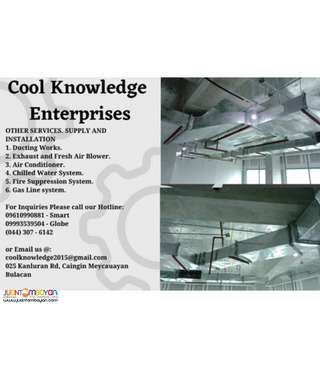 DUCTING WORKS -- FABRICATE,INSTALL AND SUPPLY