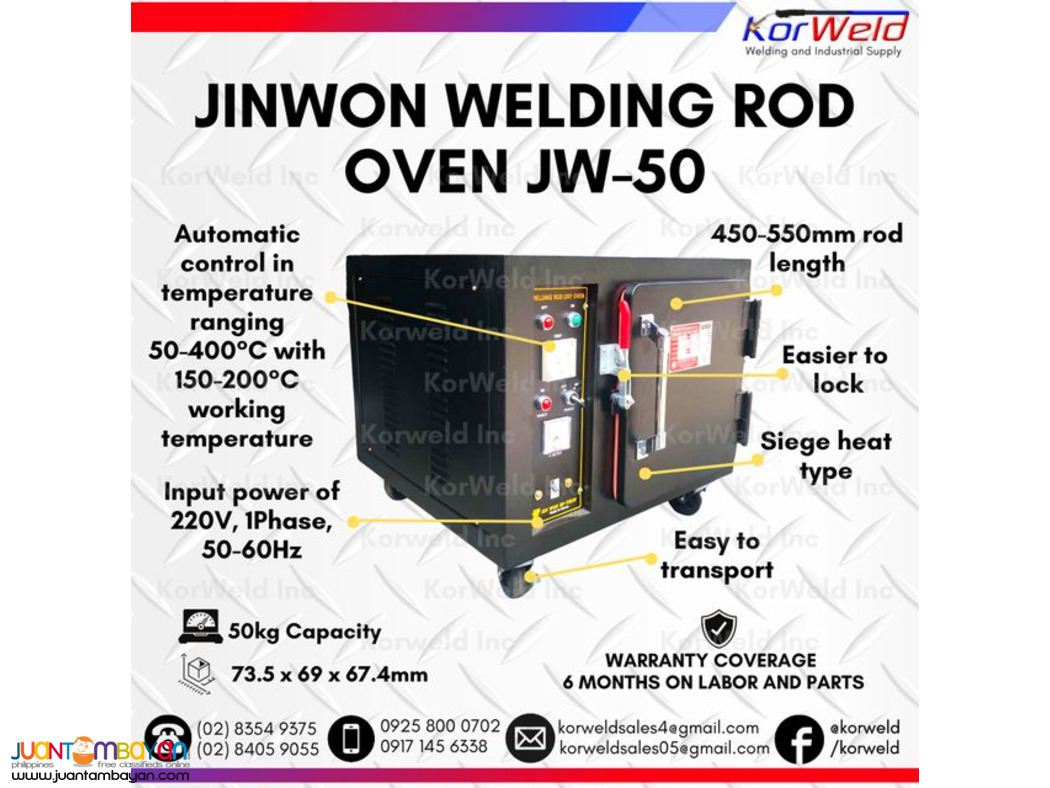 Jinwon Portable Welding Rod Oven JW-50 (Made in Korea)