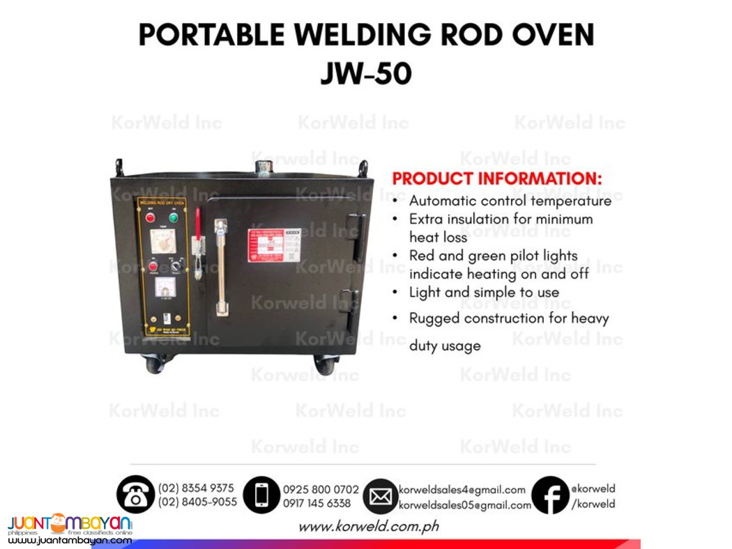 Jinwon Portable Welding Rod Oven JW-50 (Made in Korea)