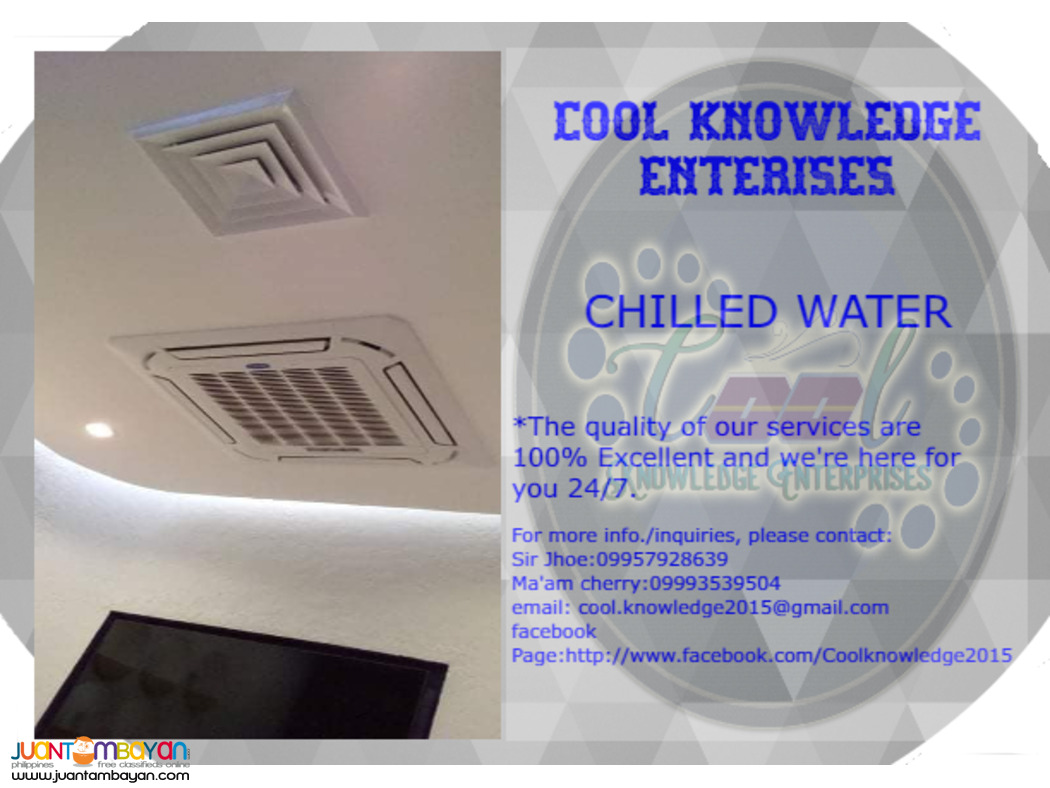 chilled water system -- installation,supply and services