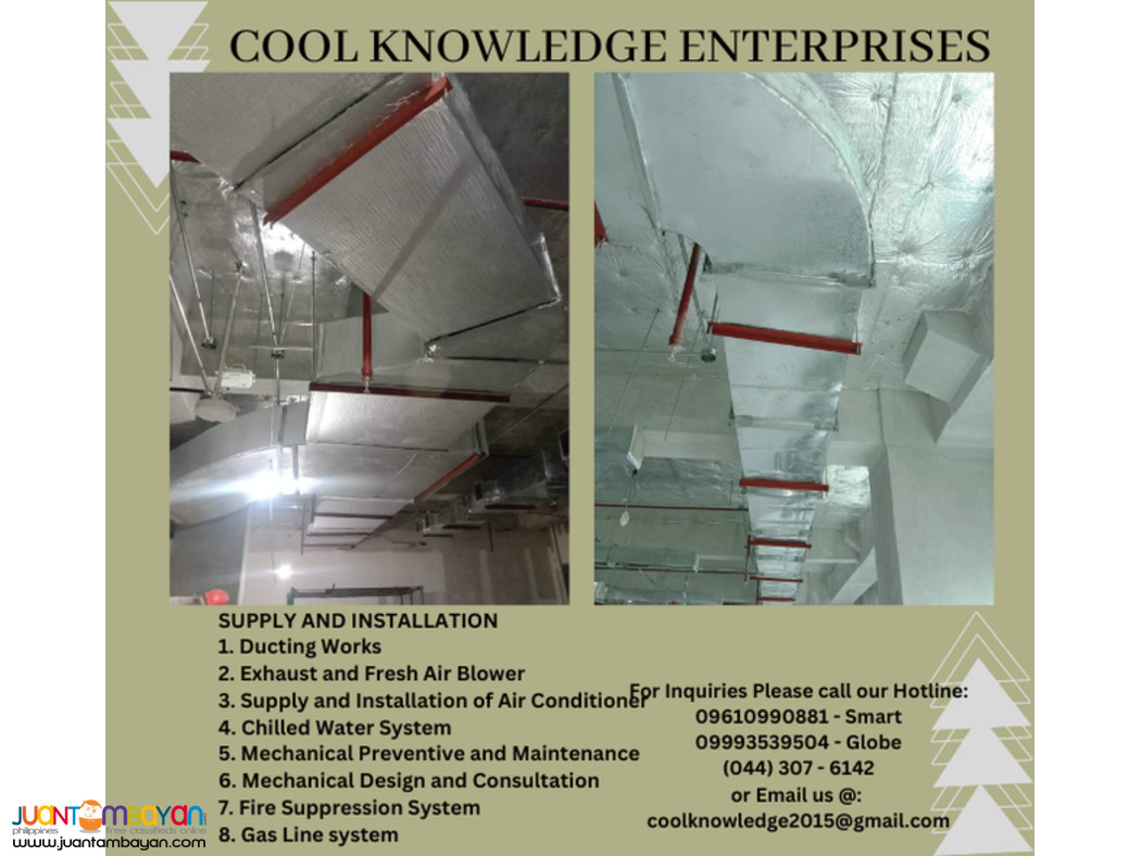 services-fabricate-supply-installation of ducting works