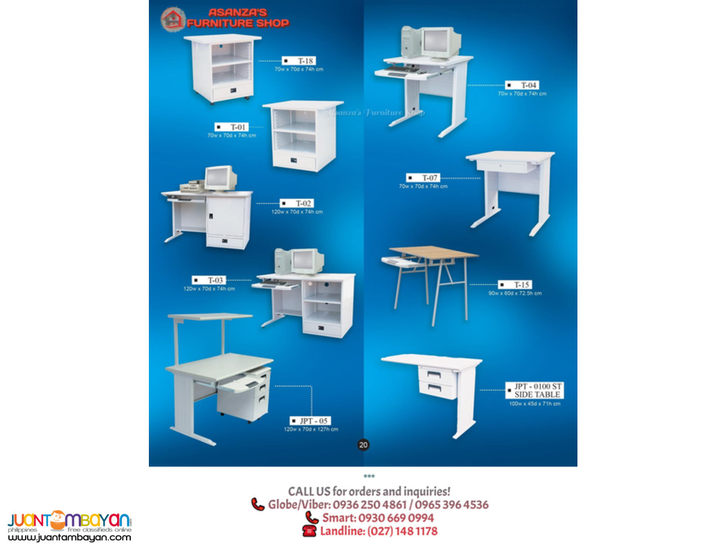 OFFICE COMPUTER DESK-CABINET-CHAIRS | FACTORY PRICE