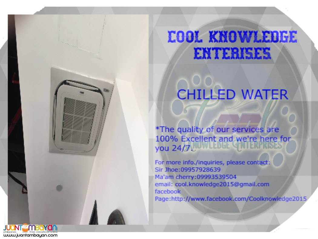 chilled water system -- installation and supply