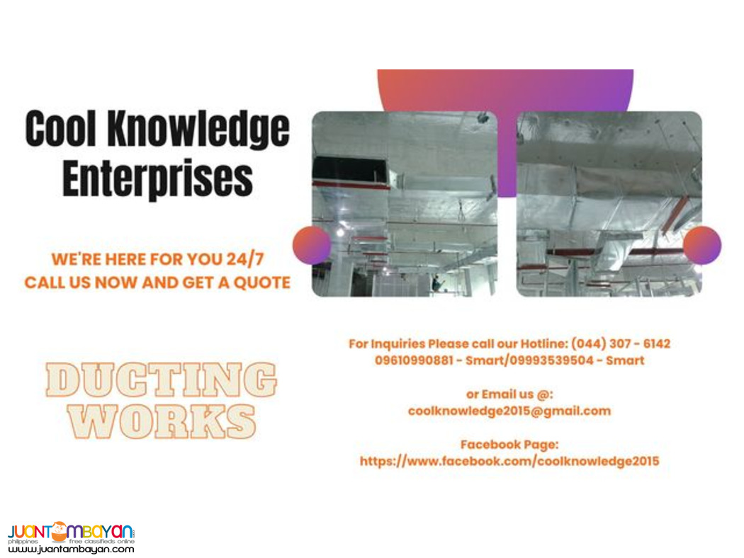 SUPPLY AND INSTALLATION OF DUCTING WORKS (MEYCAUAYAN)