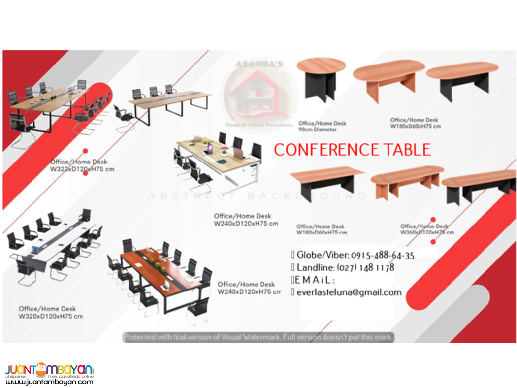 CONFERENCE TABLE  (4-6 6-8 8-10 10-12 12-14 ) (FACTORY PRICE)