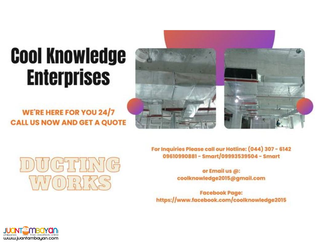 DUCTING SYSTEM ( SUPPLY AND INSTALLATION,FABRICATE )