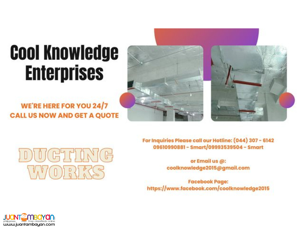 DUCTING SYSTEM -( SUPPLY AND INSTALLATION,FABRICATE )-