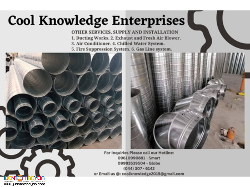 SPIRAL DUCTING -- INSTALLATION,SERVICES,SUPPLY 