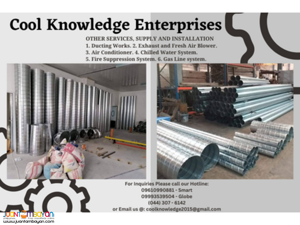 SPIRAL DUCTING -- INSTALLATION,SERVICES,SUPPLY 