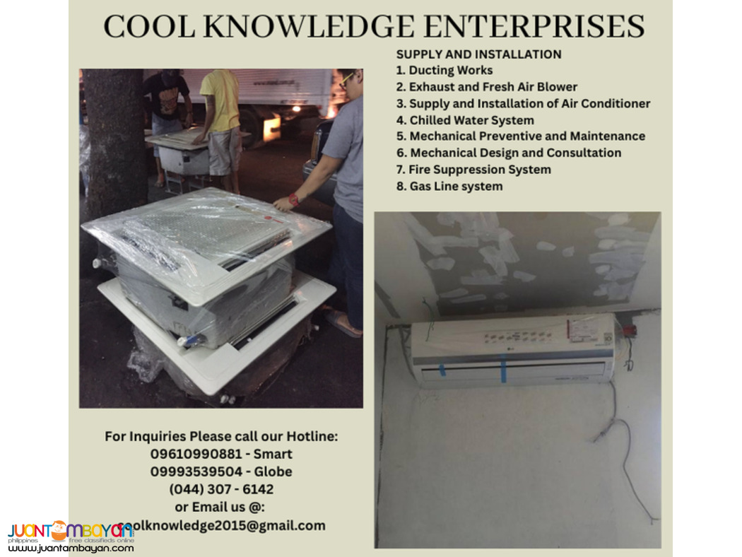 CHILLED WATER SYSTEM -- SUPPLY AND INSTALLATION,SERVICES