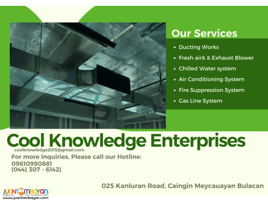 ducting system [ supply and installaion,services,fabricate ]