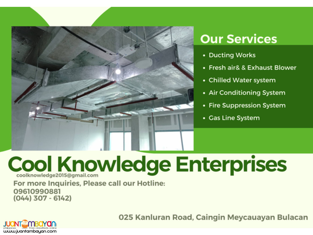 ducting system [ supply and installaion,services,fabricate ]
