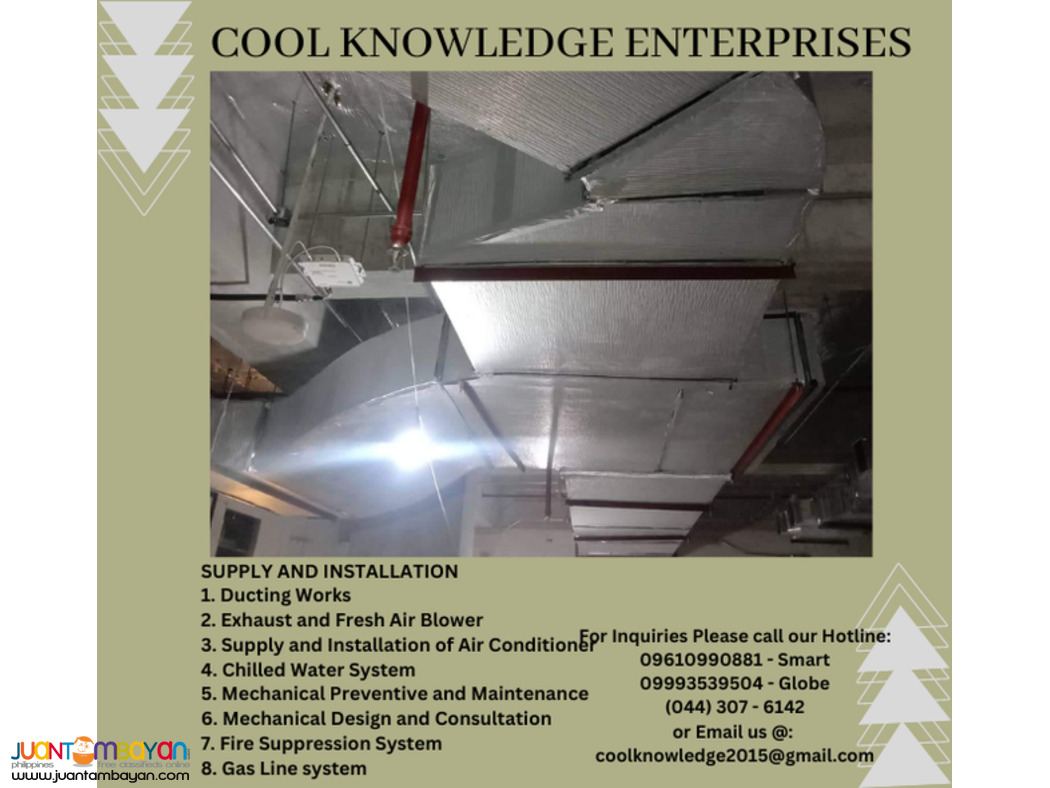 WE SUPPLY AND INSTALL OF DUCTING SYSTEM [ BULACAN ]