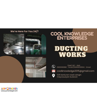 ducting works -[ we supply and install ]-