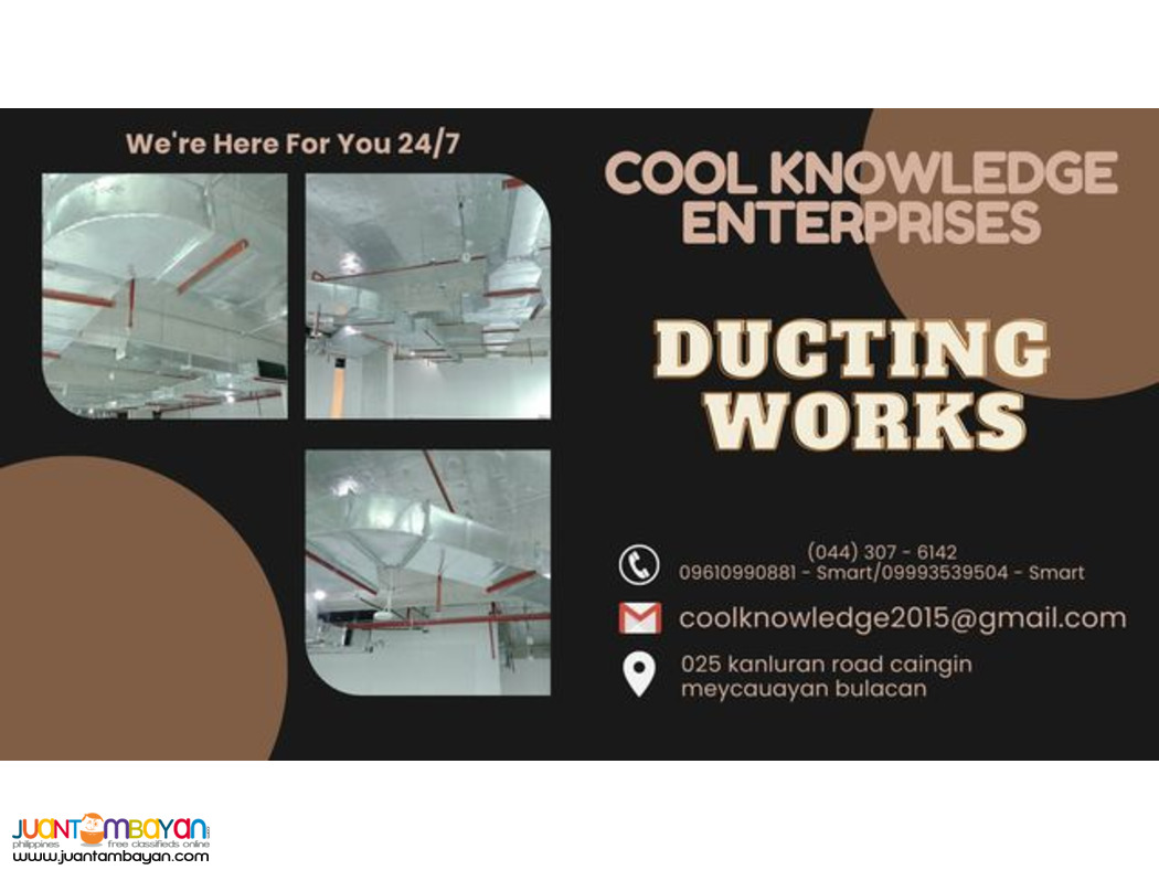 ducting works -[ we supply and install ]-