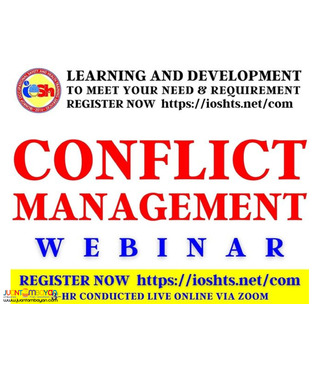 Conflict Management Webinar with Certificate Online Seminar via Zoom