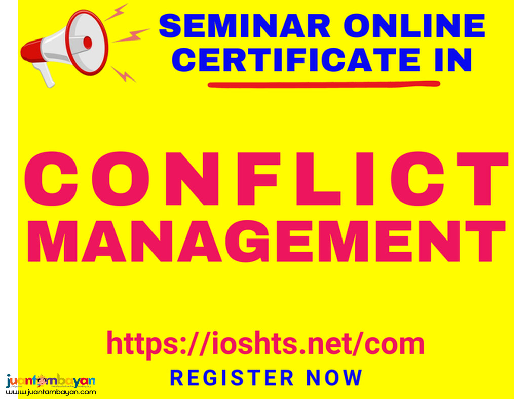 Conflict Management Seminar with Certificate Online Seminar