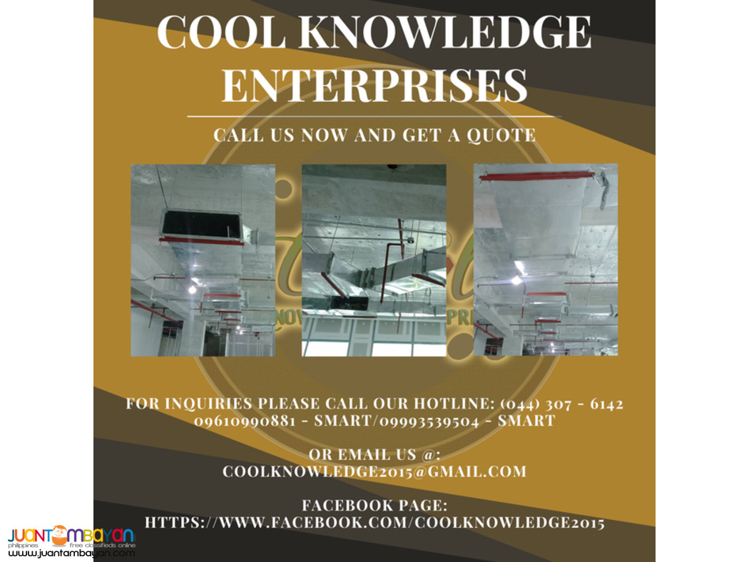 WE SUPPLY AND INSTALL , SERVICES -- DUCTING WORKS