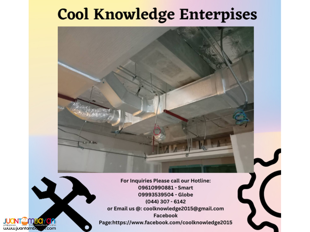 supply and install,services,fabricate of ducting works