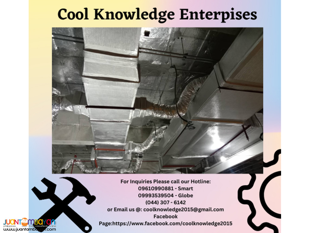supply and install,services,fabricate of ducting works