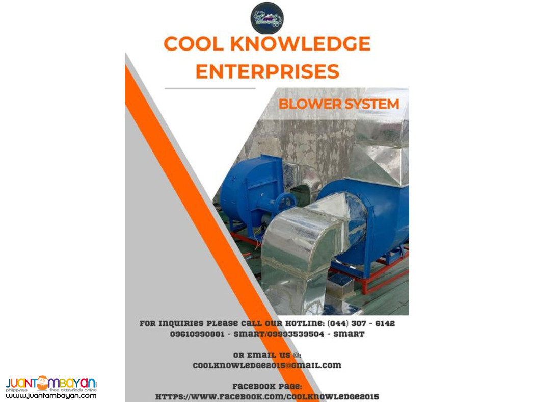 { - supply and installation - } fresh air blower system