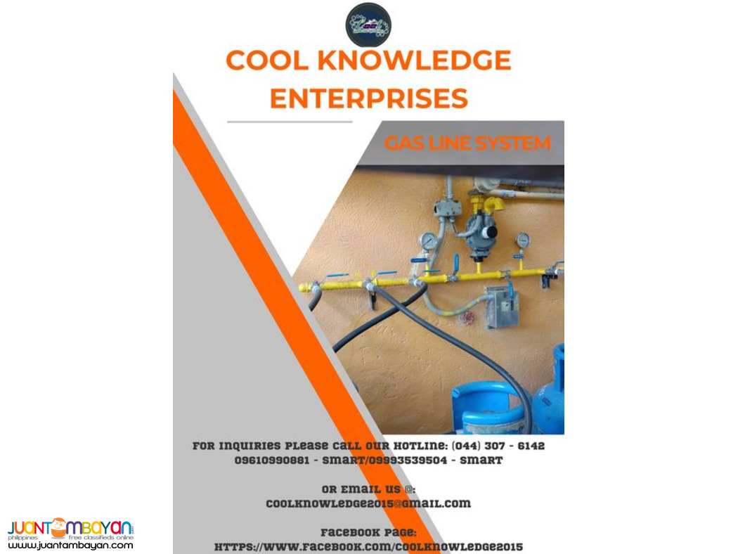 gas line system [ - services,supply and installation - ]